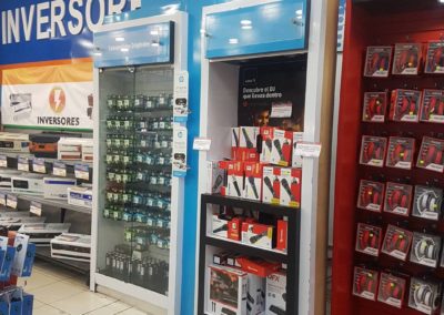 HP Plaza Lama ink display furniture in Dominican Republic